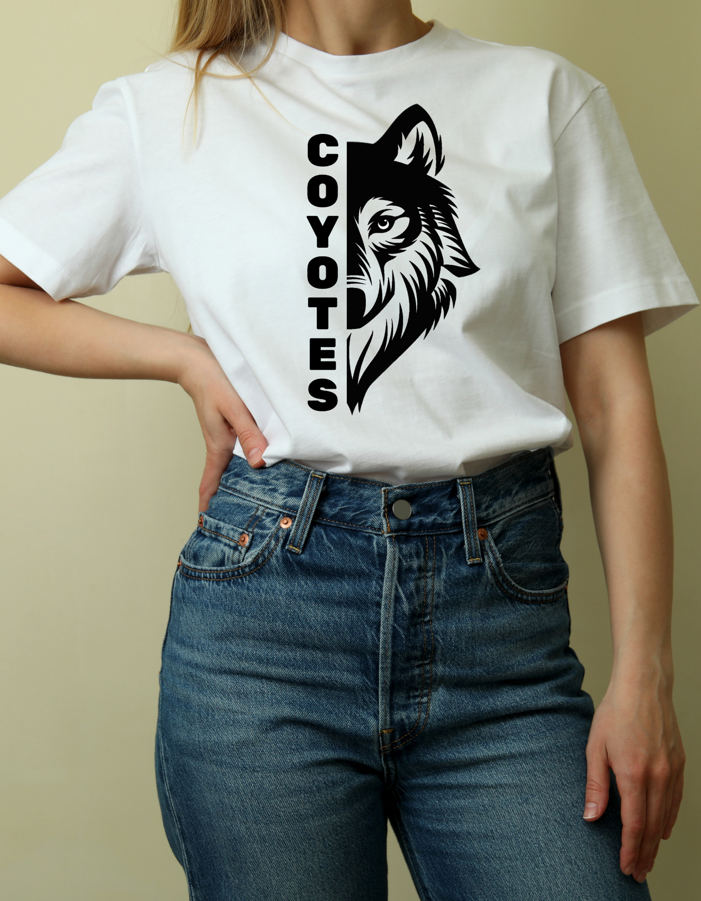 Half Face Energy Coyote T-Shirt